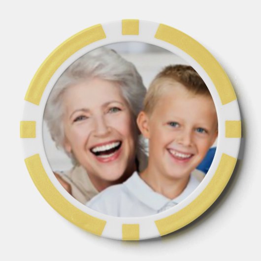 Maak een aangepast foto-thuis toernooi spel poker chips (Voorkant)