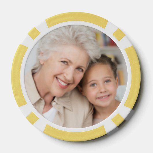 Maak een aangepast foto-thuis toernooi spel poker chips (Achterkant)