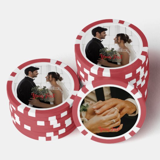 Maak een aangepast fotothuis Toernooi Spelletjesav Poker Chips (Opstapeling)