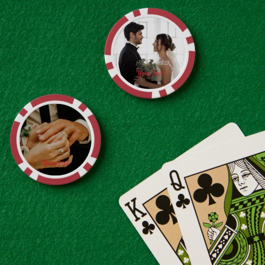 Maak een aangepast fotothuis Toernooi Spelletjesav Poker Chips (Pokertafel (Dubbel))