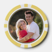 Maak een aangepast fotothuis Toernooi Spelletjesav Poker Chips (Voorkant)