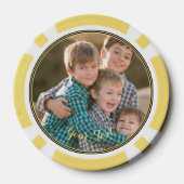 Maak een aangepast fotothuis Toernooi Spelletjesav Poker Chips (Achterkant)