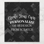 Maak een aangepast product wijn etiket (Enkel label)