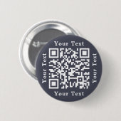 Maak een aangepaste bedrijfswebsite-URL-QR-code vo Ronde Button 5,7 Cm (Voorkant /achterkant)