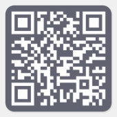 Maak een aangepaste bedrijfswebsite URL QR-code vo Vierkante Sticker (Voorkant)