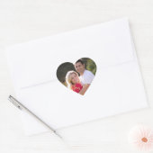 Maak een aangepaste blad met hartvormige fotostick hart sticker (Envelop)
