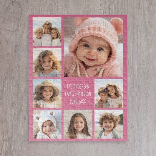 Maak een aangepaste collage van 8 foto's KIES KLEU Legpuzzel