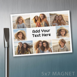 Maak een aangepaste collage van 8 foto's met tekst
