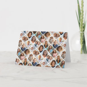 Maak een aangepaste foto collage met 12 foto's bedankkaart