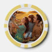 Maak een aangepaste foto-thuis toernooi spelavond poker chips (Voorkant)