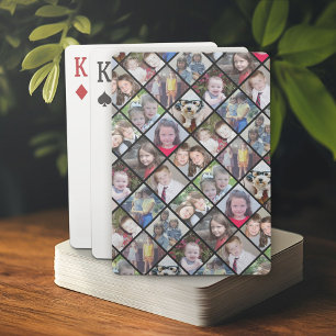 Maak een aangepaste fotocollage met 12 foto's pokerkaarten