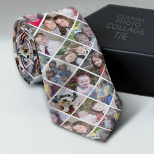 Maak een aangepaste fotocollage met 12 foto's stropdas