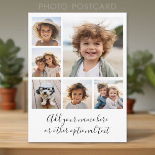 Maak een aangepaste fotocollage met 6 foto's briefkaart