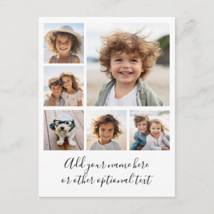 Maak een aangepaste fotocollage met 6 foto's briefkaart