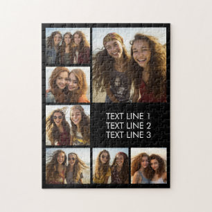 Maak een aangepaste fotocollage met 7 foto's legpuzzel