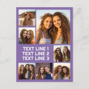 Maak een aangepaste fotocollage met 7 foto's - tek briefkaart