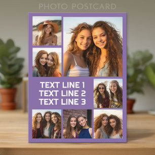 Maak een aangepaste fotocollage met 7 foto's - tek briefkaart
