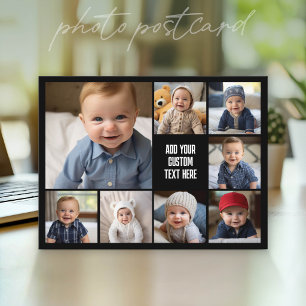 Maak een aangepaste fotocollage met 8 foto's briefkaart