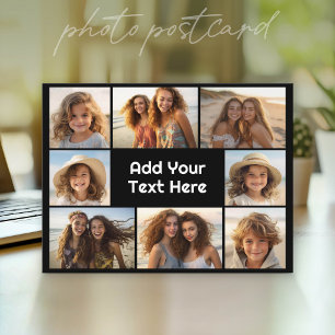 Maak een aangepaste fotocollage met 8 foto's briefkaart
