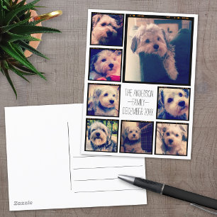 Maak een aangepaste fotocollage met 8 foto's briefkaart