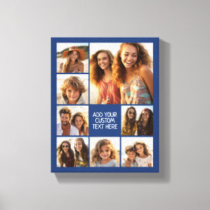 Maak een aangepaste fotocollage met 8 foto's canvas afdruk