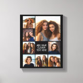 Maak een aangepaste fotocollage met 8 foto's canvas afdruk (Voorkant)