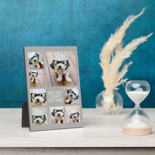 Maak een aangepaste fotocollage met 8 foto's fotoplaat (Zijkant)