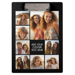 Maak een aangepaste fotocollage met 8 foto's klembord