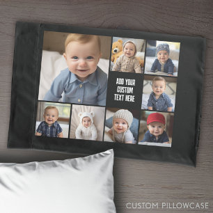 Maak een aangepaste fotocollage met 8 foto's kussensloop