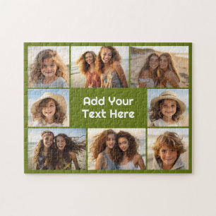 Maak een aangepaste fotocollage met 8 foto's legpuzzel