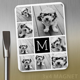 Maak een aangepaste fotocollage met 8 foto's magneet