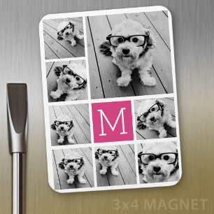 Maak een aangepaste fotocollage met 8 foto's magneet