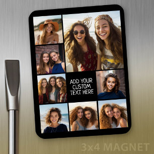 Maak een aangepaste fotocollage met 8 foto's magneet