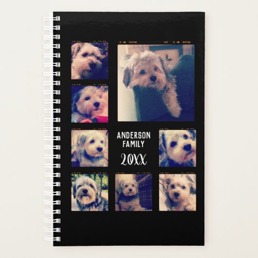 Maak een aangepaste fotocollage met 8 foto's planner (Voorkant)