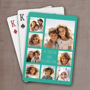 Maak een aangepaste fotocollage met 8 foto's pokerkaarten