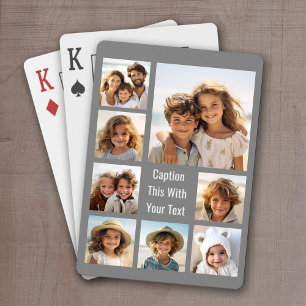 Maak een aangepaste fotocollage met 8 foto's pokerkaarten