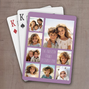 Maak een aangepaste fotocollage met 8 foto's pokerkaarten