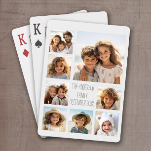 Maak een aangepaste fotocollage met 8 foto's pokerkaarten