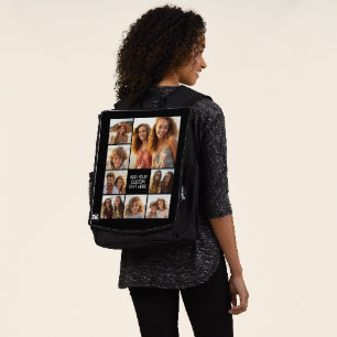 Maak een aangepaste fotocollage met 8 foto's rugtassen