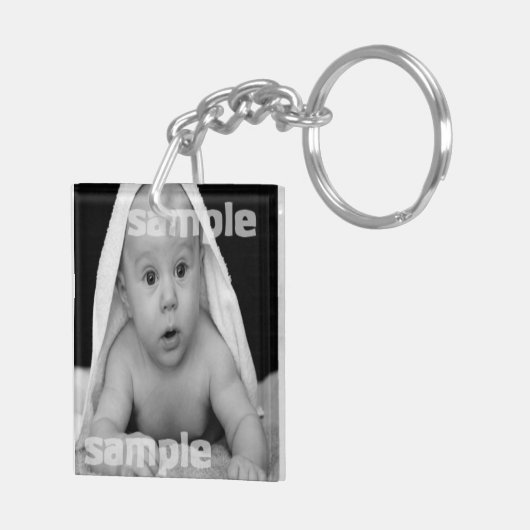 Maak een aangepaste gepersonaliseerde gemaakt voor sleutelhanger (Achterkant Rechts)