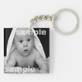 Maak een aangepaste gepersonaliseerde gemaakt voor sleutelhanger (Achterkant)