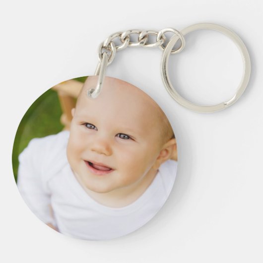 Maak een aangepaste gepersonaliseerde gemaakt voor sleutelhanger (Achterkant)