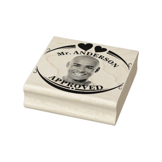 Maak een aangepaste grappige gezicht leraar goedke rubberstempel (Stempel)