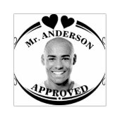 Maak een aangepaste grappige gezicht leraar goedke rubberstempel (Afrduk)