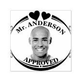 Maak een aangepaste grappige gezicht leraar goedke zelfinktende stempel (Design)