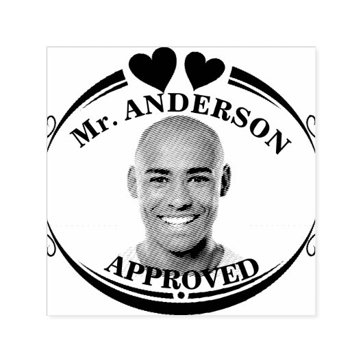 Maak een aangepaste grappige gezicht leraar goedke  zelfinktende stempel (Design)