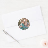 Maak een Aangepaste Klassieke Ronde Fotostickers V Sticker (Envelop)