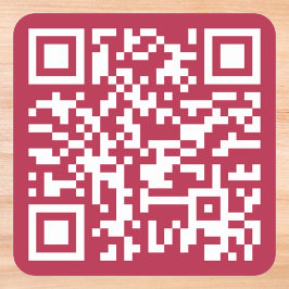 Maak een aangepaste QR-code bedrijfswebsite adres  Vierkante Sticker