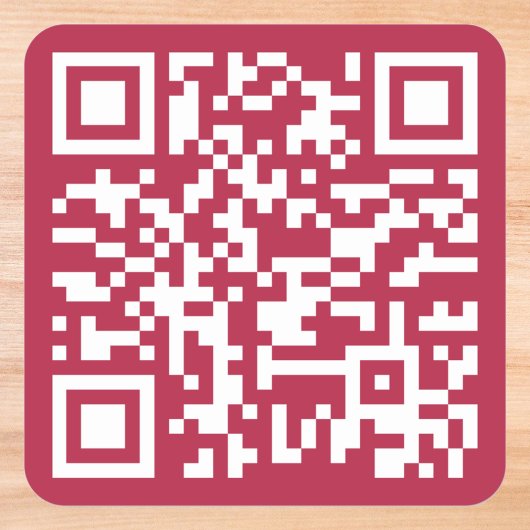 Maak een aangepaste QR-code bedrijfswebsite adres Vierkante Sticker