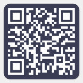 Maak een aangepaste QR-code voor de website van kl Vierkante Sticker (Voorkant)